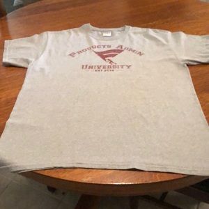 Large Gray Screen-printed Tee